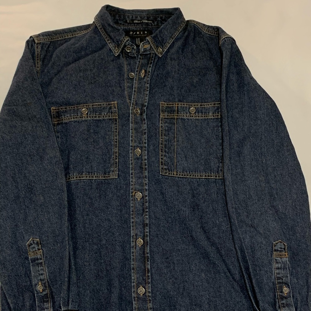 Men’s Forever 21 Long Sleeve Denim Shirt